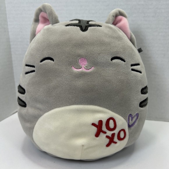 Squishmallows Toys Squishmallows Carson The Grey Tabby Cat 8 Plush